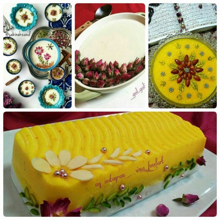 مدل تزیین شله زرد 1401