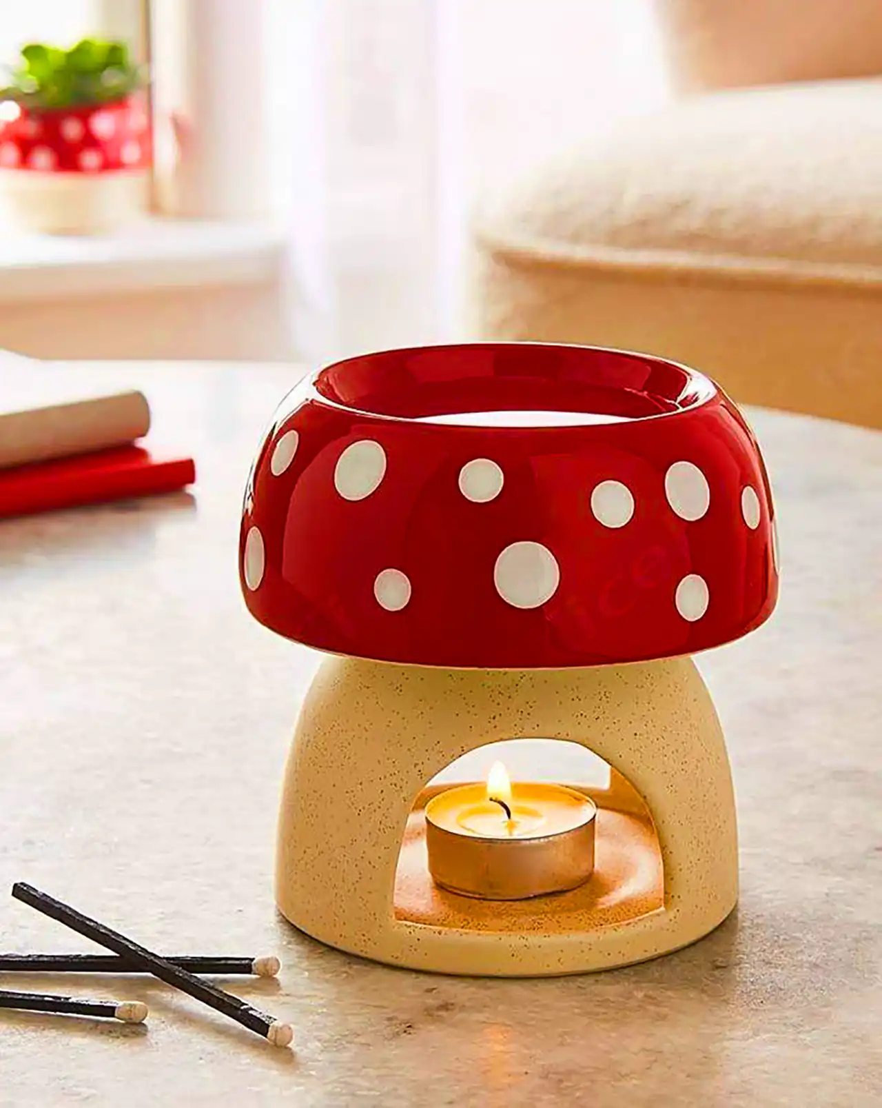 وارمر شمع سرامیکی قارچ