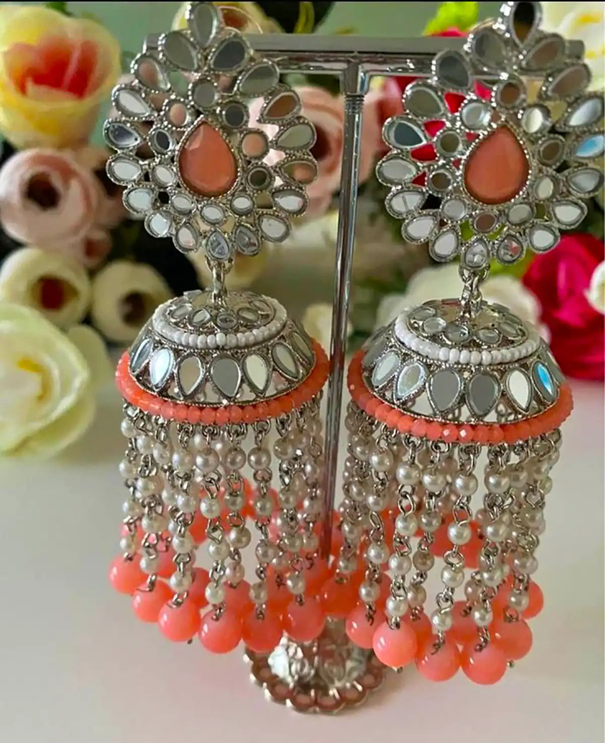 گوشواره هندی خوش رنگ