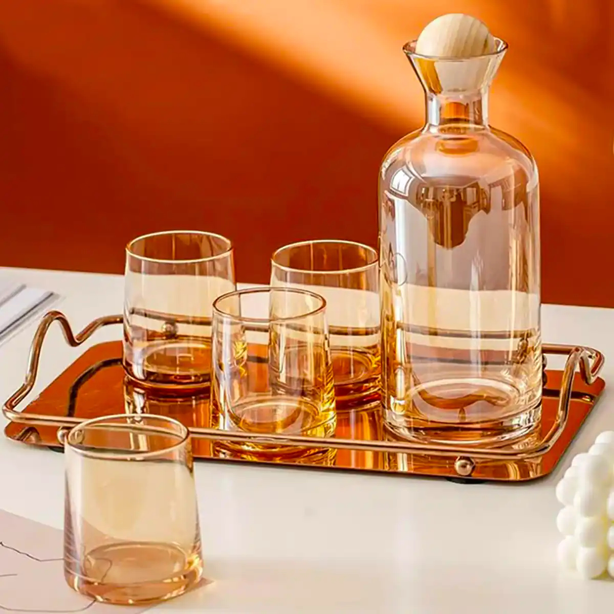 پارچ و لیوان شیشه ای لوکس