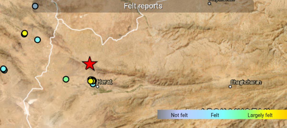 زلزله هرات افغانستان