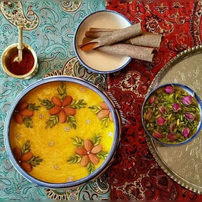 مدل تزیین شله زرد 1401