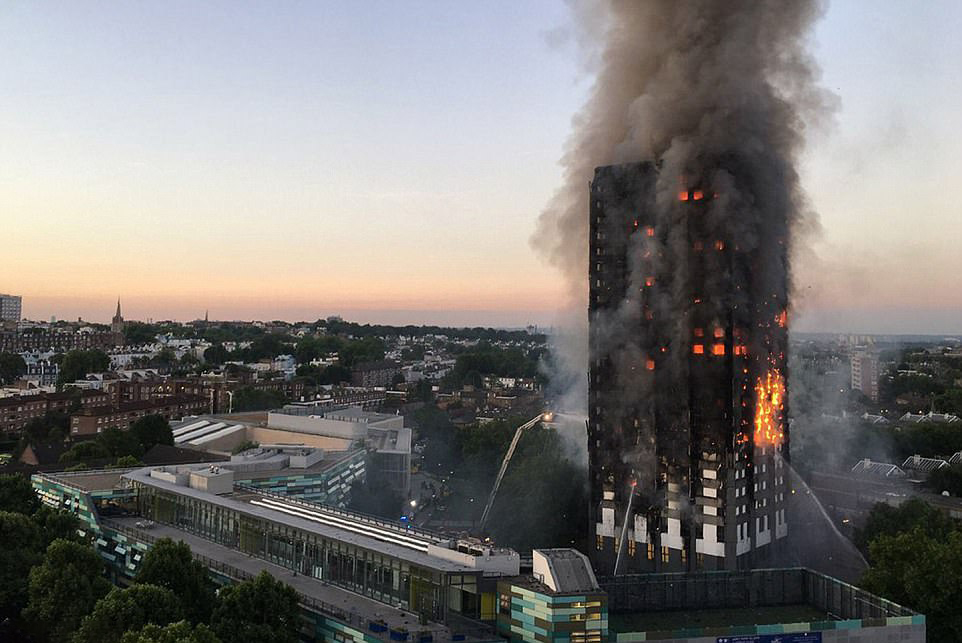 آتش سوزی در برج مسلمان نشین لندن