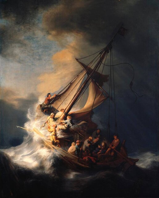 «طوفان در دریای جلیل» اثر «رامبرانت»