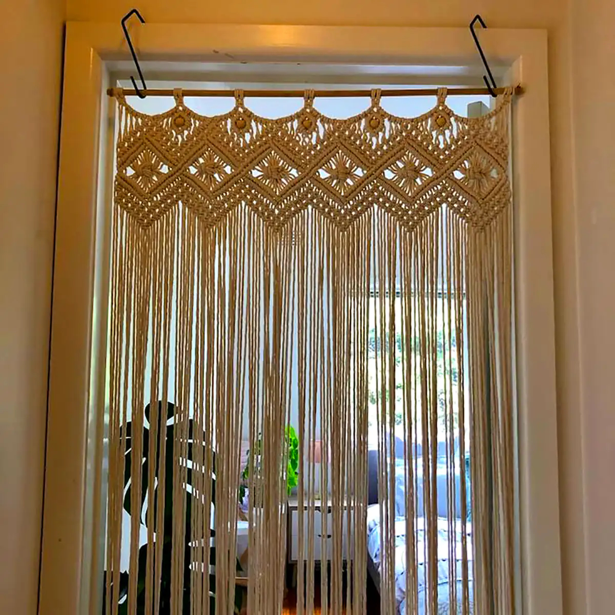 مدل پرده مکرومه برای پذیرایی