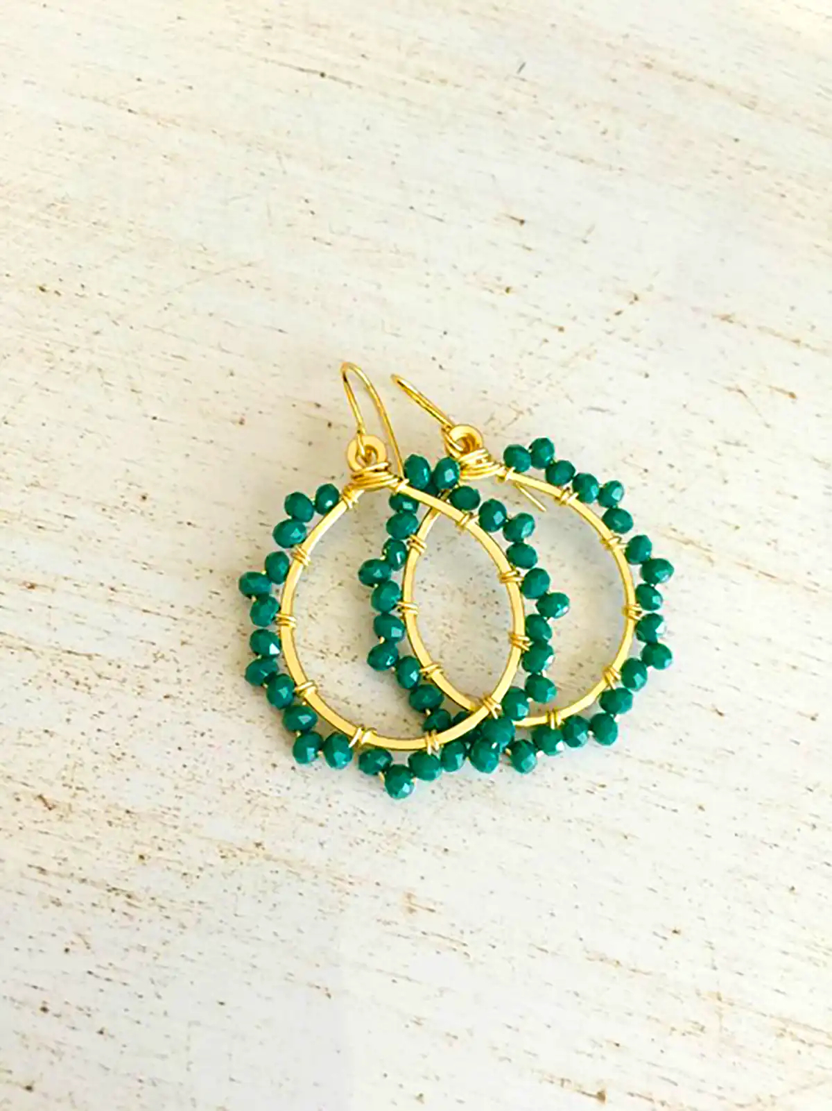 گوشواره آفتاب گل سبز