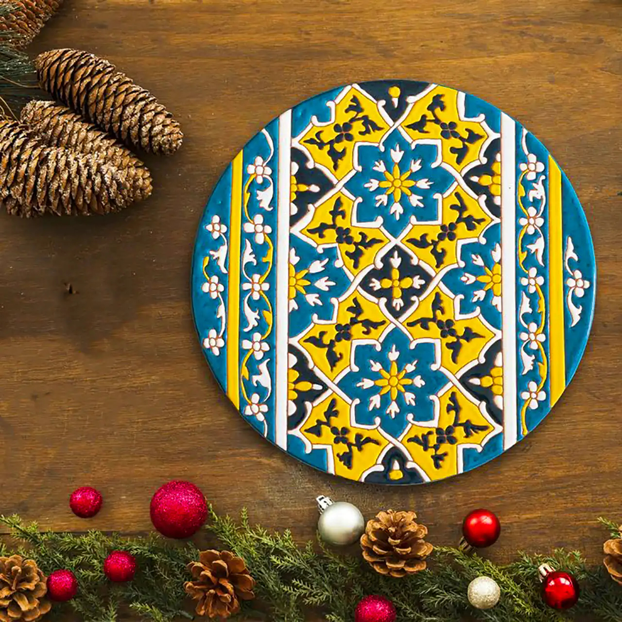 بشقاب دکوراتیو دستساز