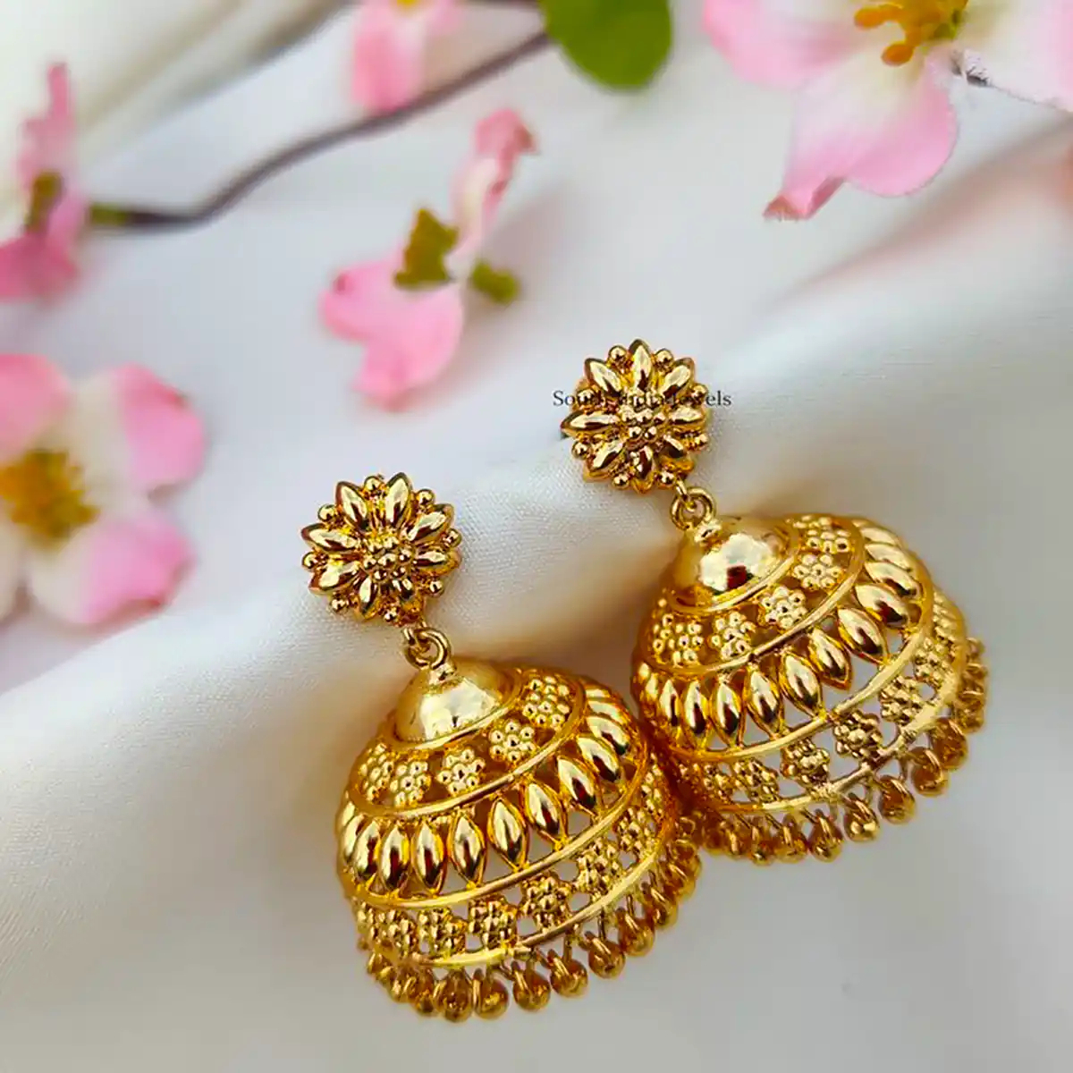 گوشواره طلا سنتی هندی
