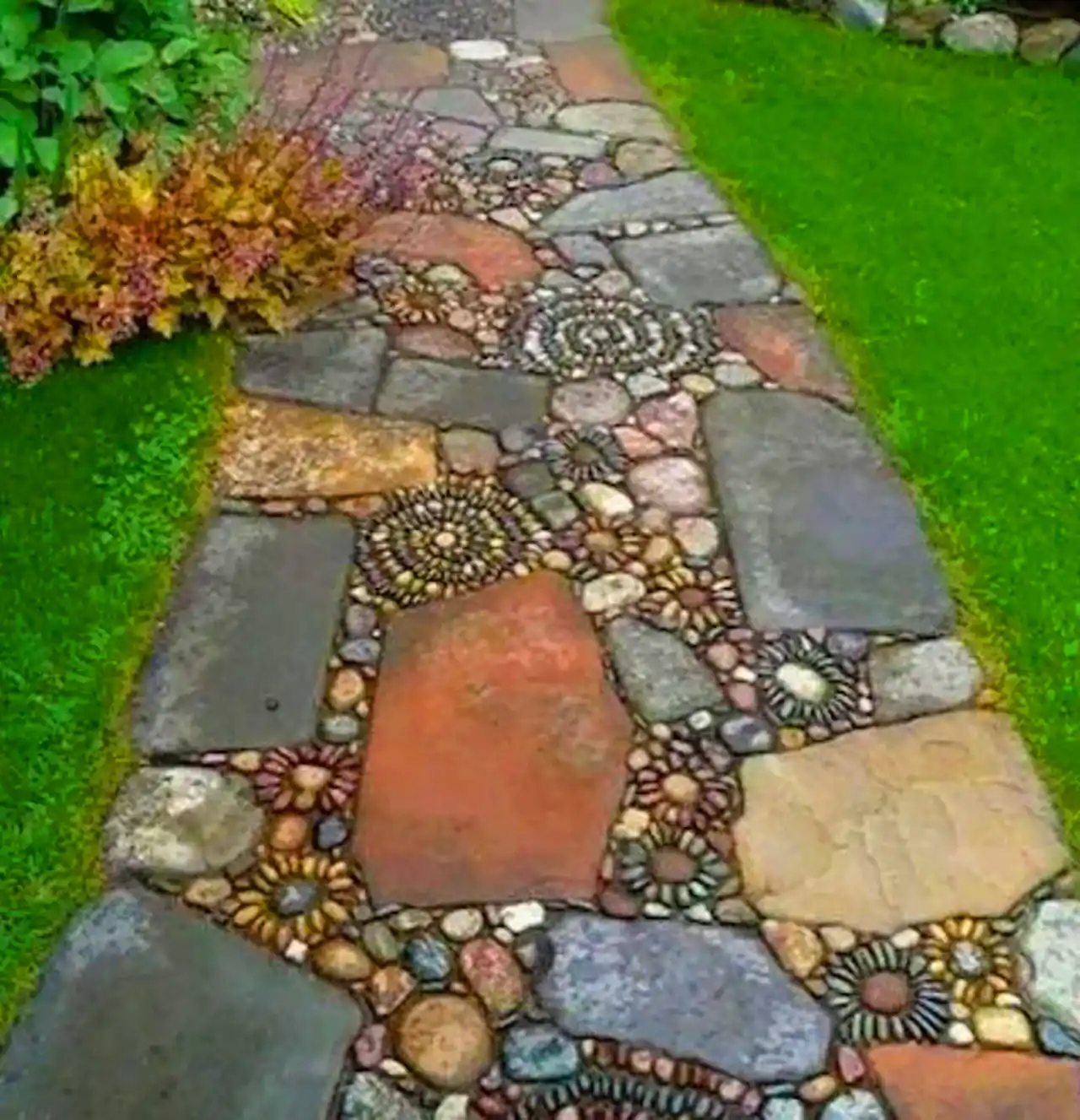 مدل جدید سنگفرش باغی 