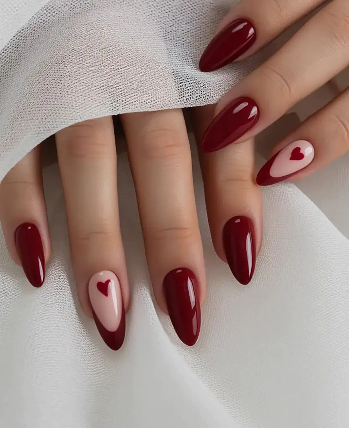 ناخن قلبی فانتزی