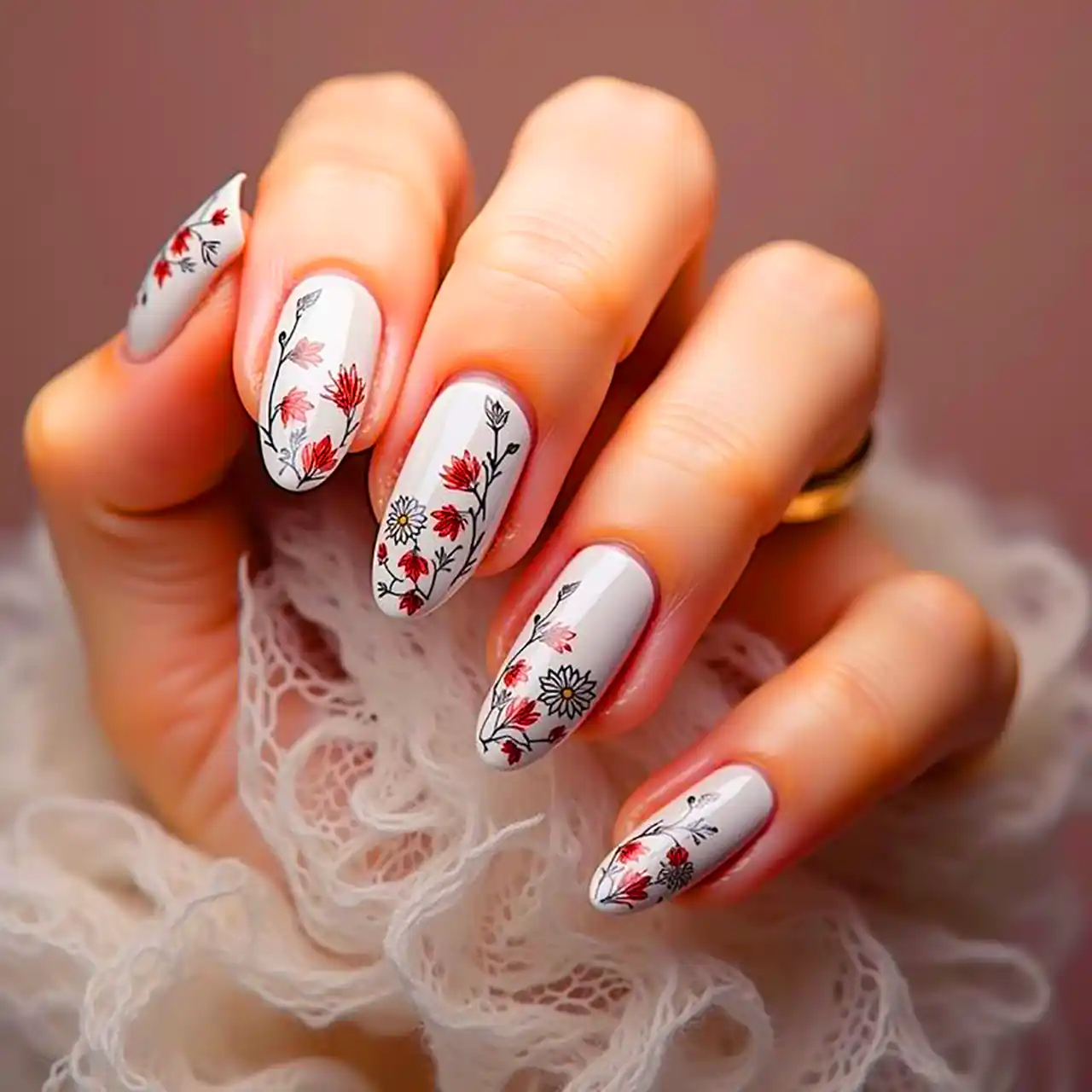 طرح ناخن گلگلی زیبا