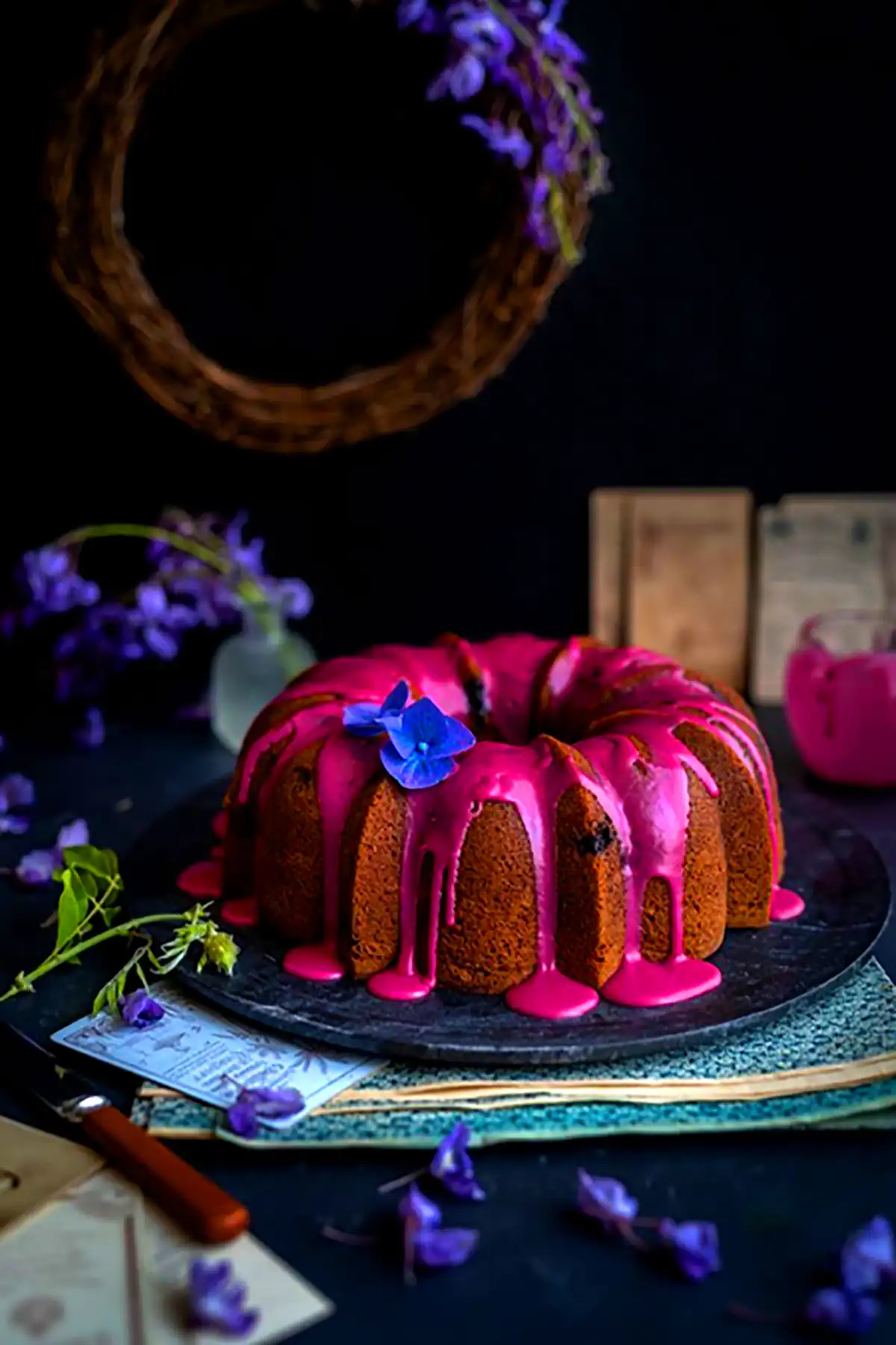 دیزاین کیک وانیلی خونگی