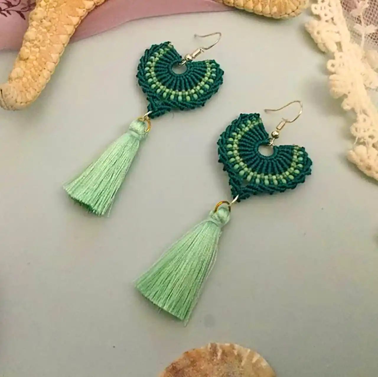 گوشواره دستساز زیبا