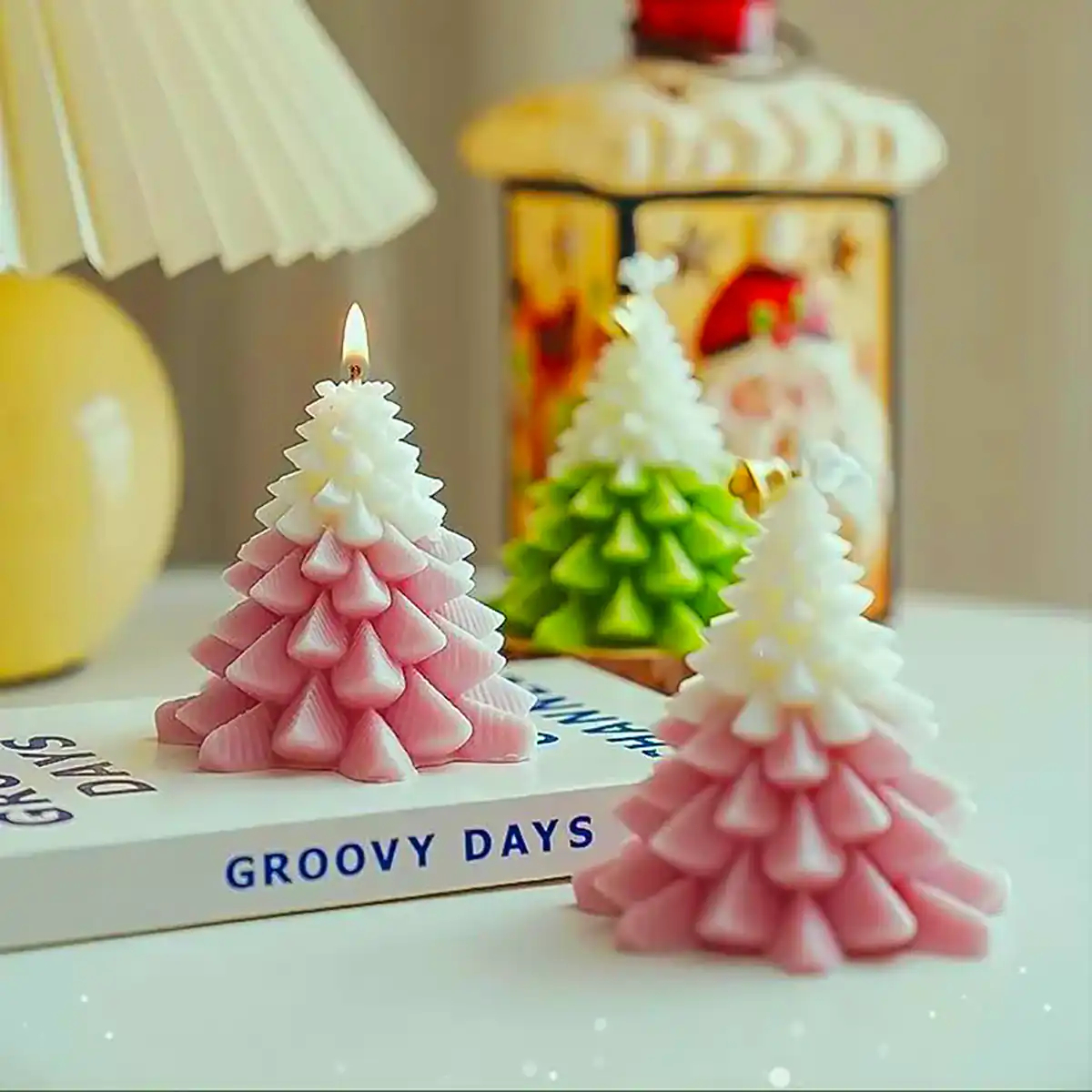 شمع فانتزی کاج کریسمسی