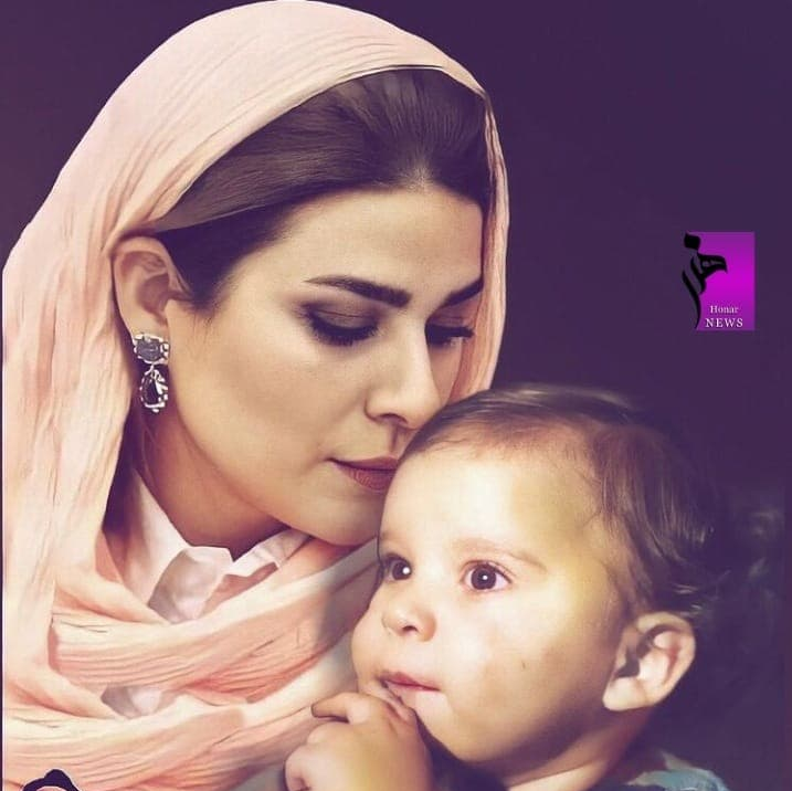 سحر دولتشاهی با بچه