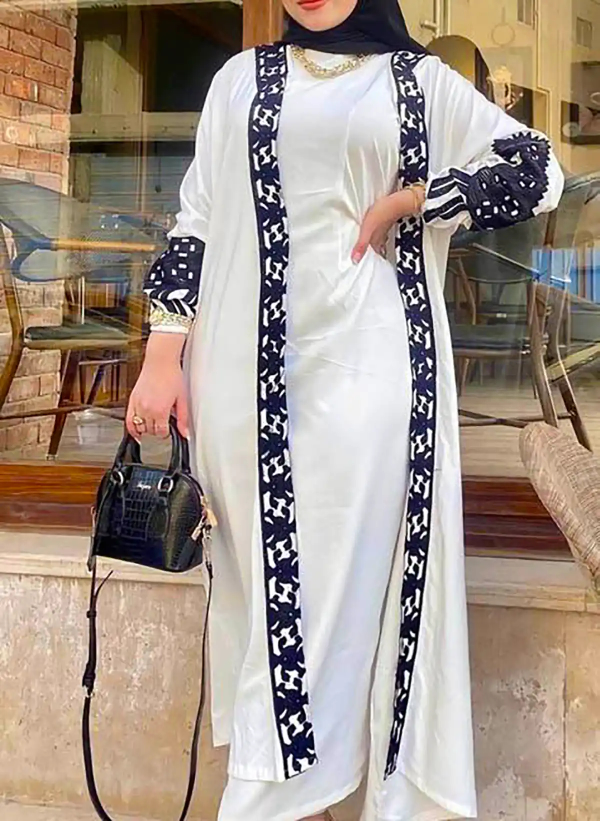 مانتو عبایی شیک مجلسی
