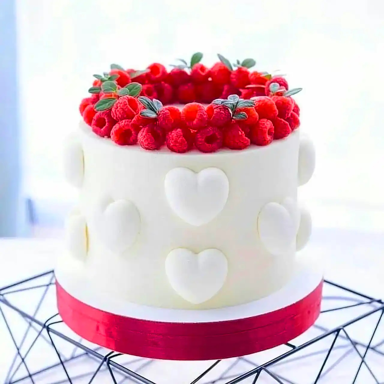 کیک تولد قلبی