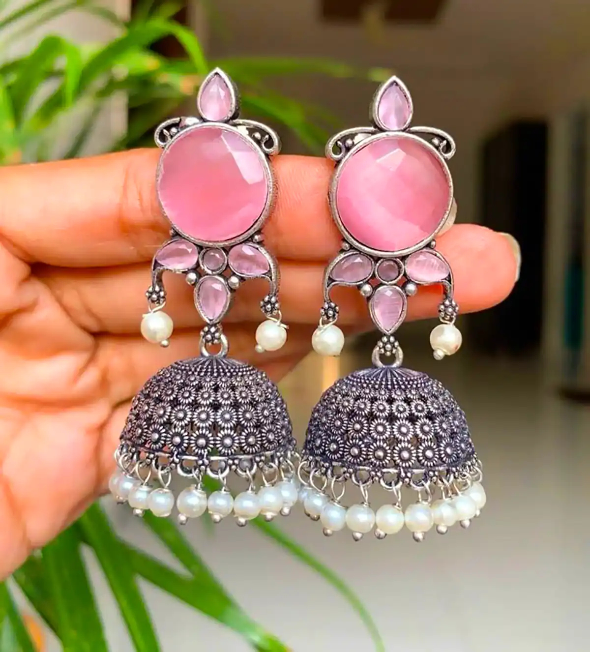 گوشواره هندی خوش رنگ