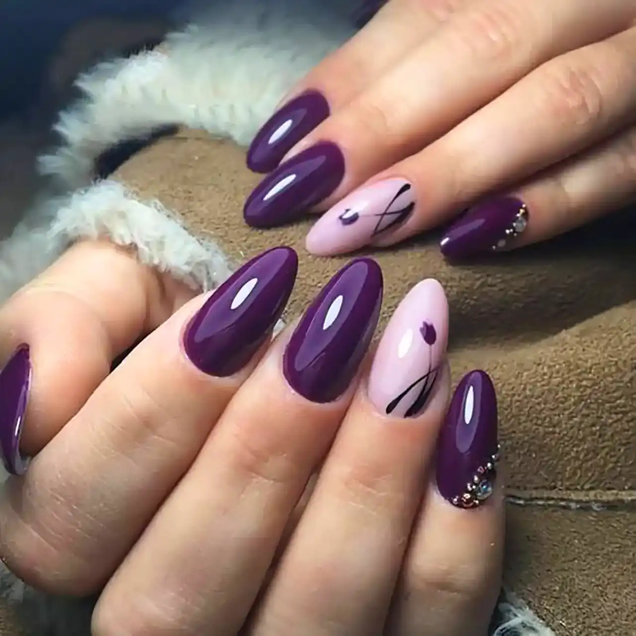 مدل لاک بنفش + زیباترین مدل های لاک بنفش ترند امسال بسیار کیوت و خوشگل