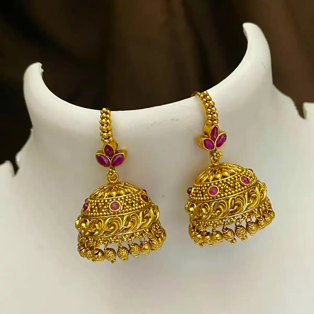 گوشواره طلا سنتی هندی