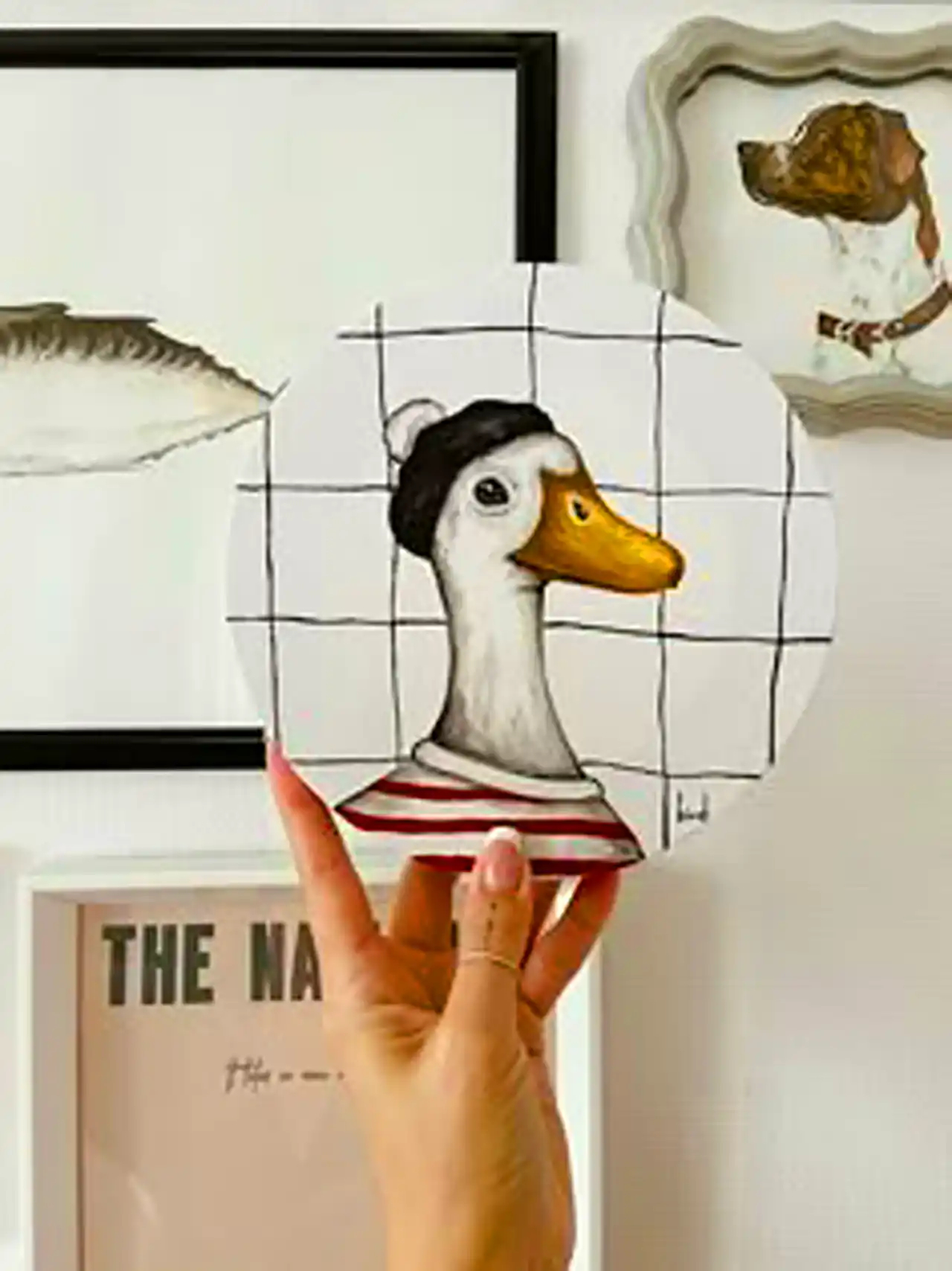 دیوارکوب سفالی اردک های دوست داشتنی