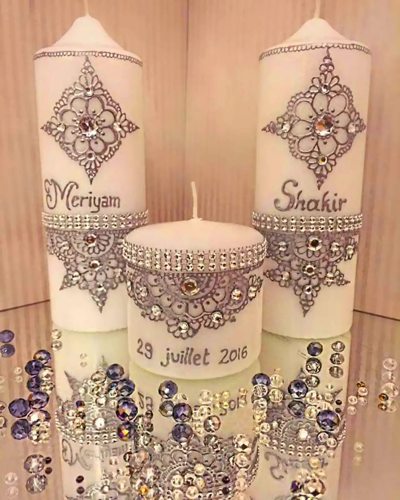 شمع دکوری رومیزی شیک 