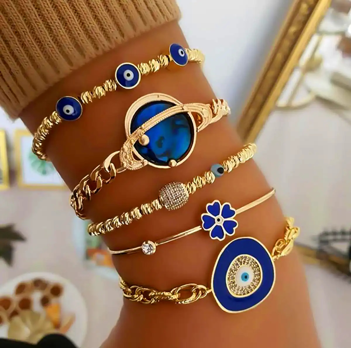 دستبند ست چندتایی طلا 