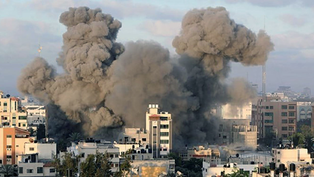 بمباران غزه توسط رژیم صهیونیستی
