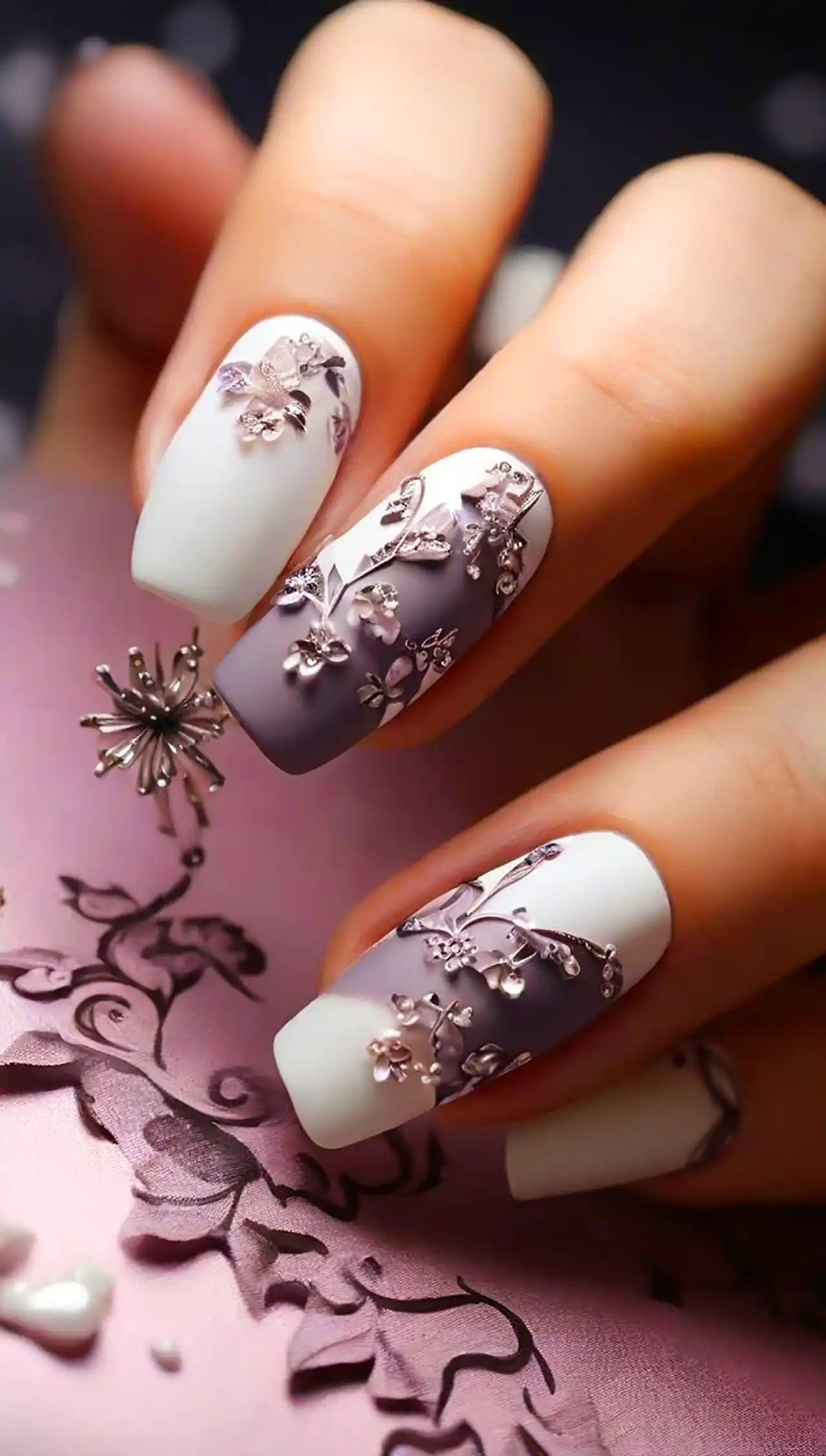 طرح ناخن گلگلی زیبا