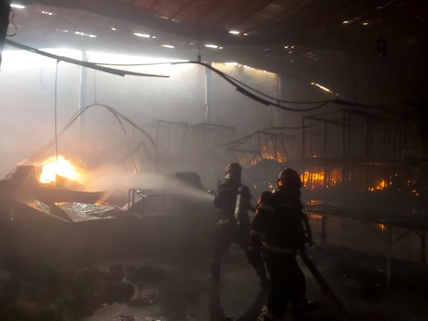 آتش سوزی کارخانه پنبه آشخانه