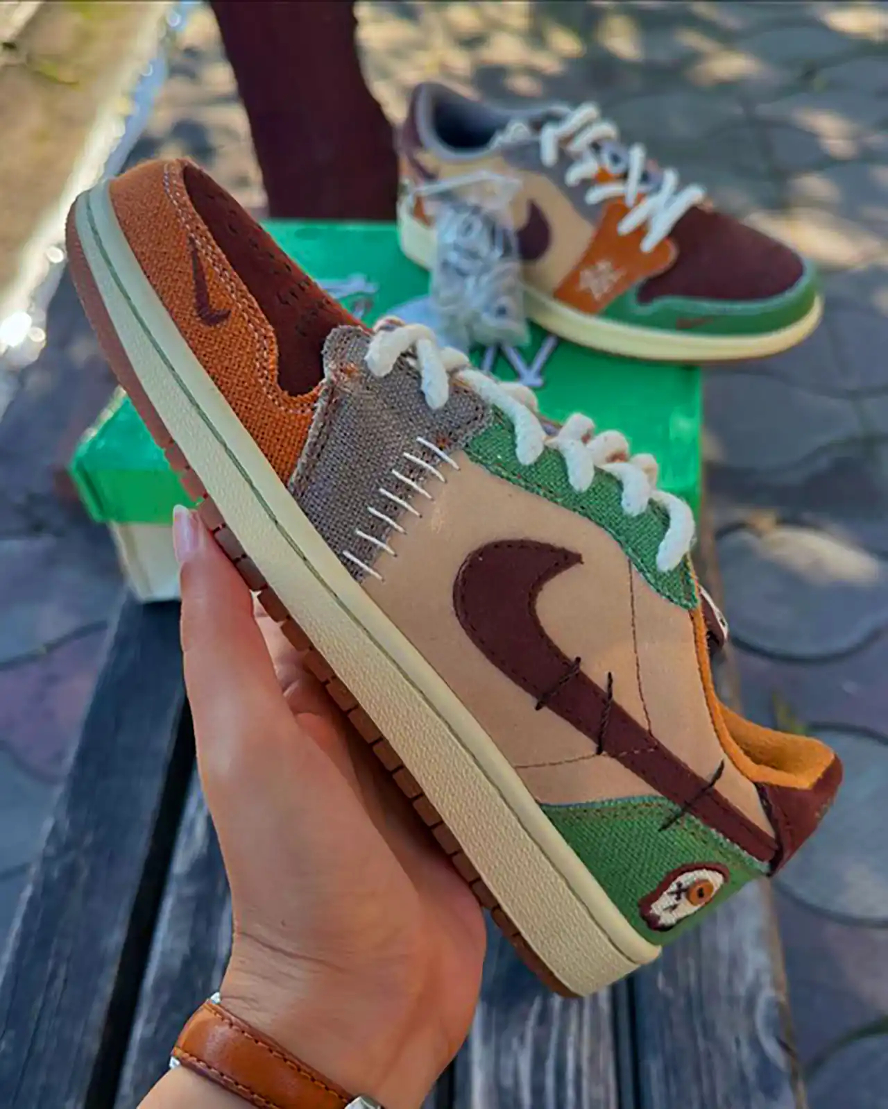 کتونی نایک جردن رنگی 