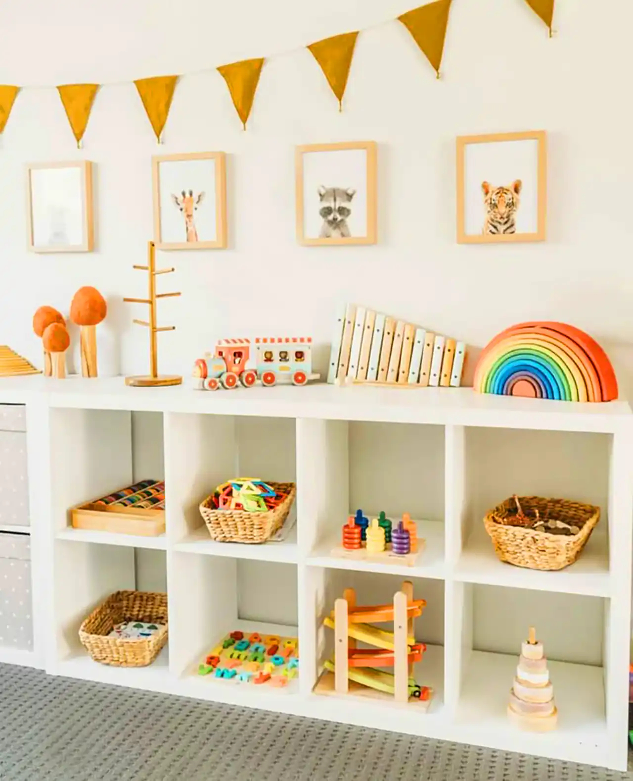 قفسه مینیمال اتاق کودک