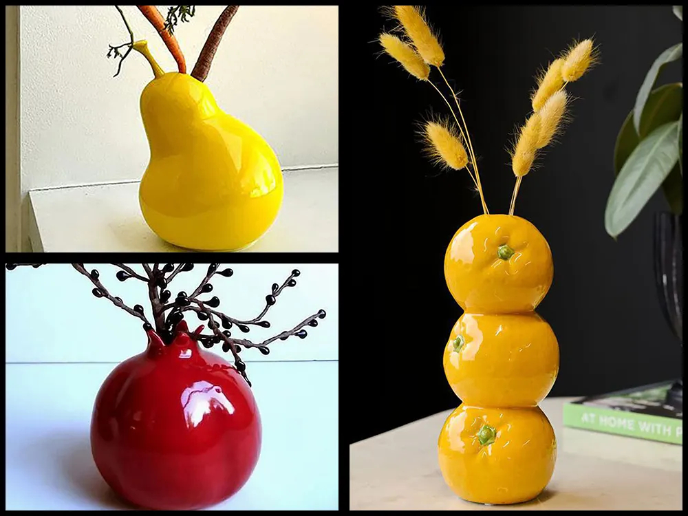 گلدان سرامیکی فانتزی