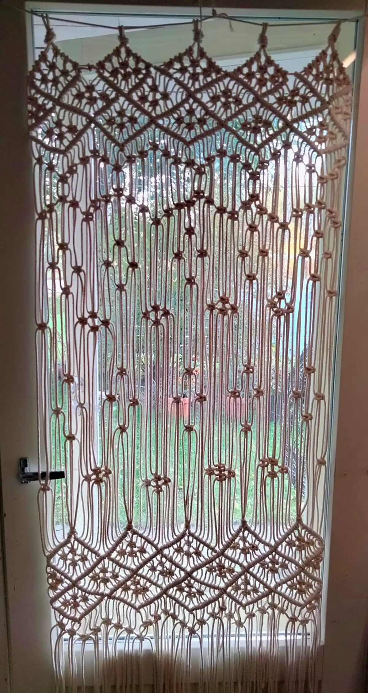 مدل پرده مکرومه برای پذیرایی