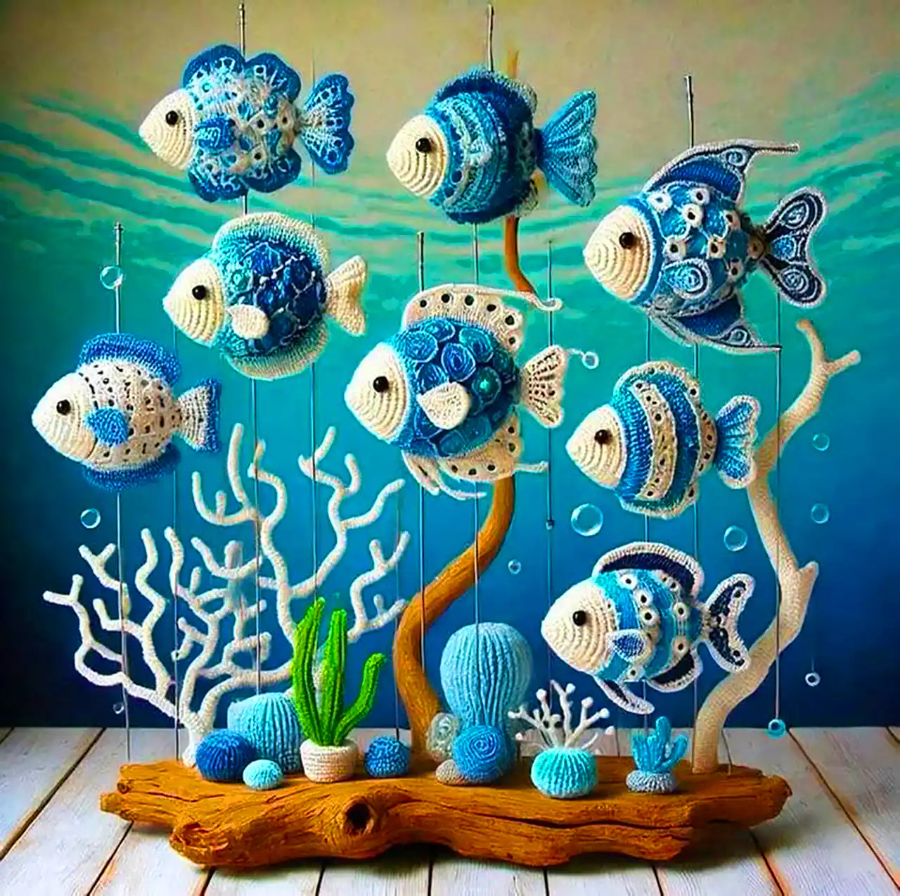 آکواریوم بافتنی هنری