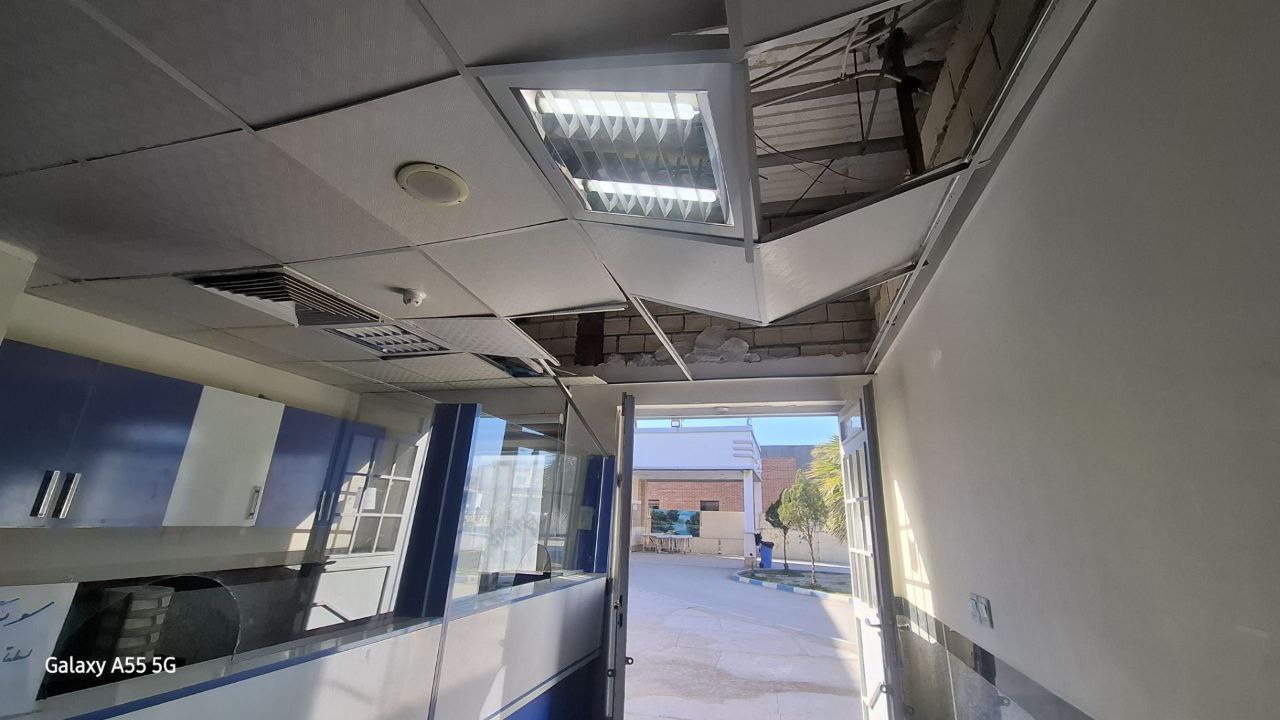 تصویر حمله آمریکا و اسرائیل به بیمارستان شهدای سر پل ذهاب