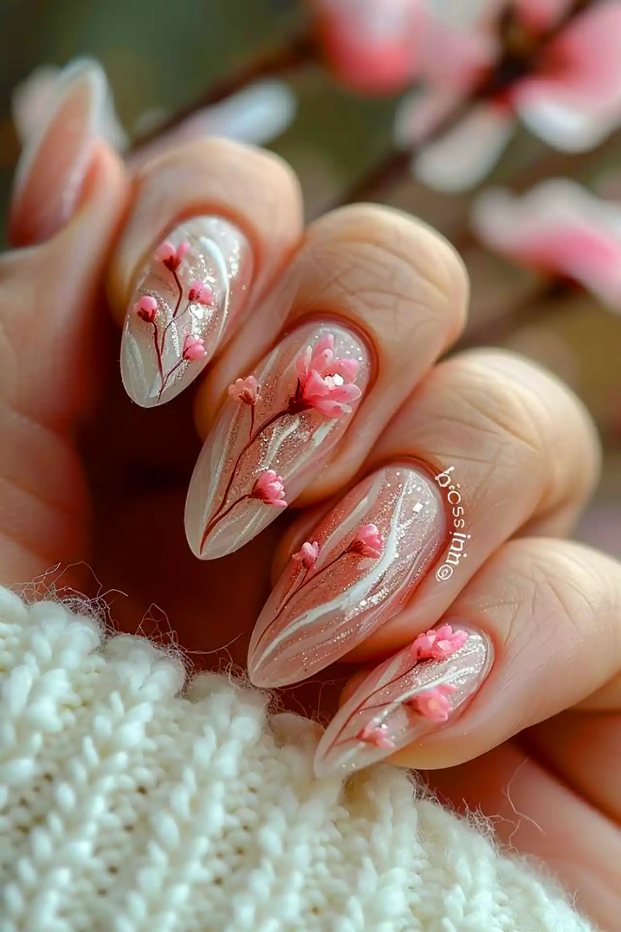 طرح ناخن گلگلی زیبا