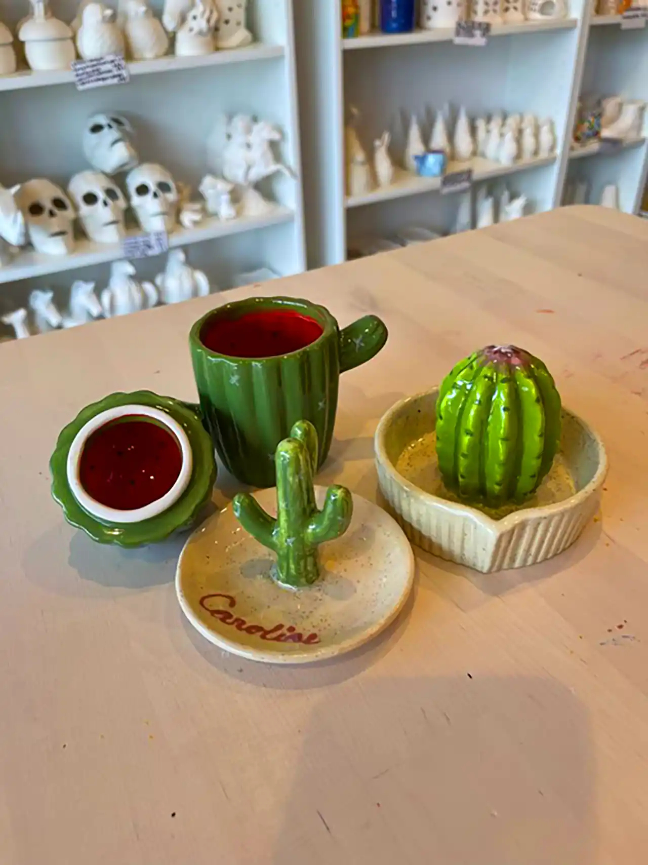 دکوریجات گوگولی طرح کاکتوس 