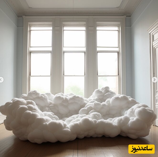 مبل طراحی شده با ابر
