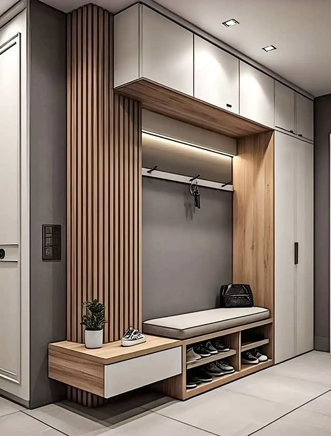 مدل جاکفشی دیواری شیک + زیباترین مدل های جاکفشی دیواری شیک و لاکچری