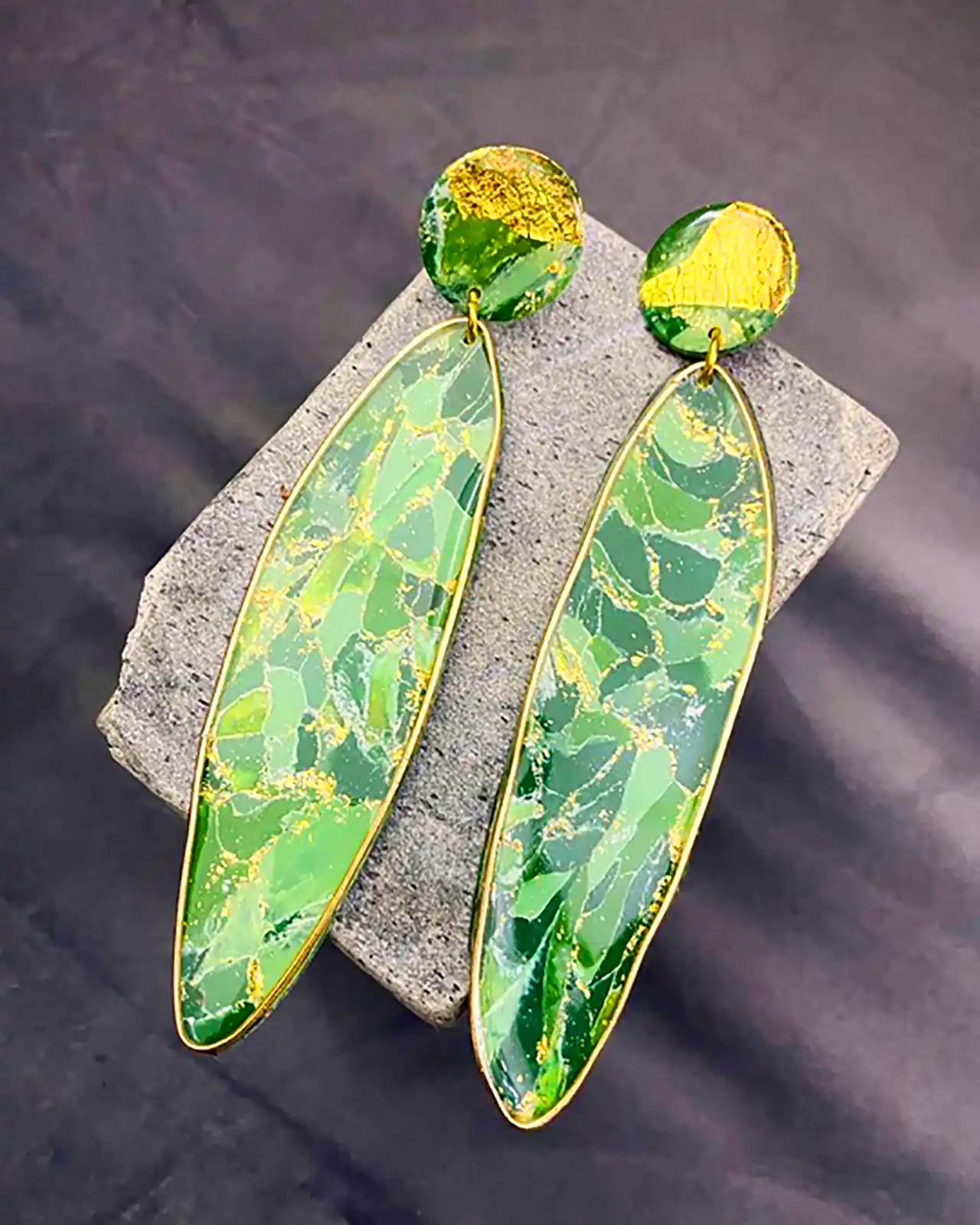 گوشواره فانتزی طرح برگ