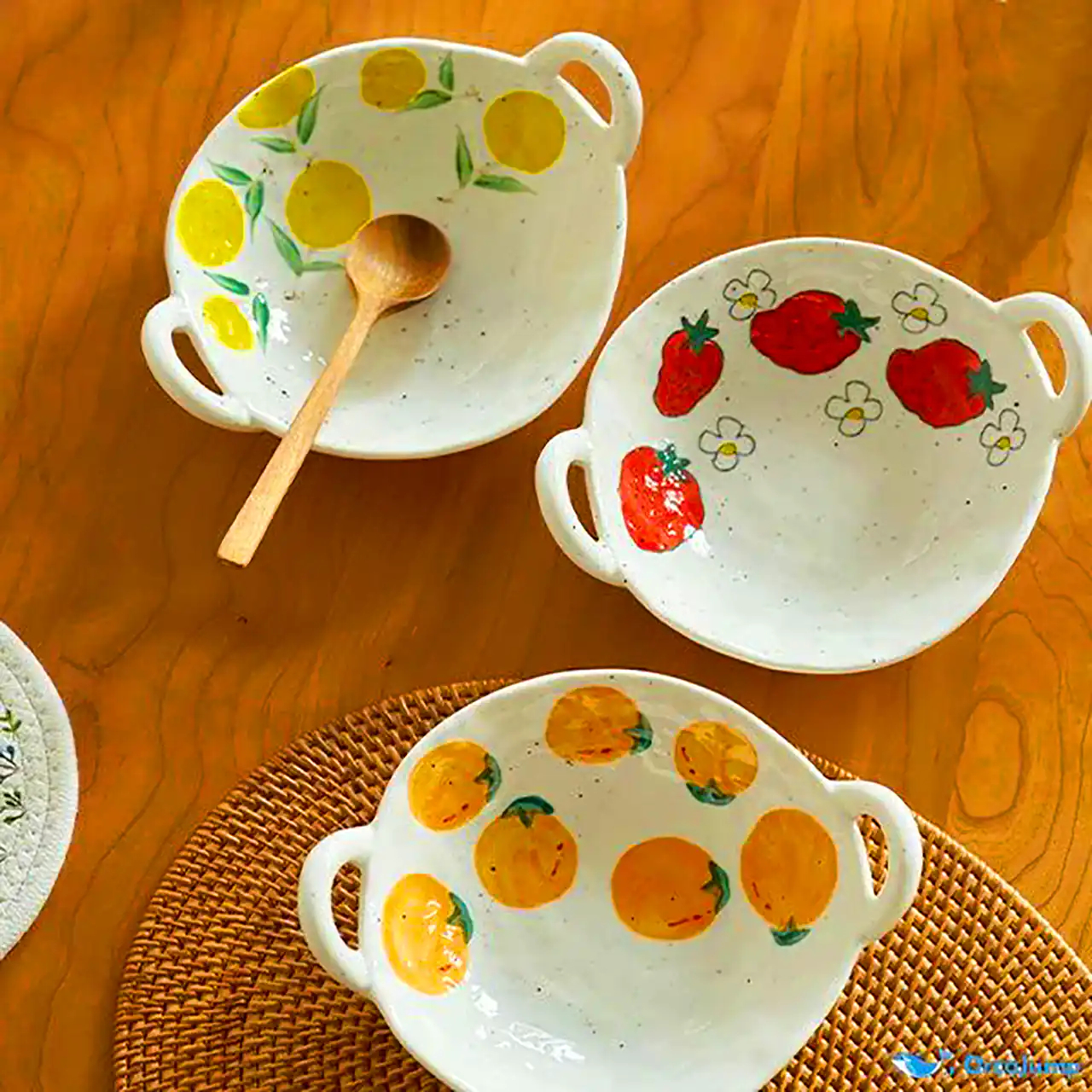 مدل ظروف سرو با طرح میوه جات