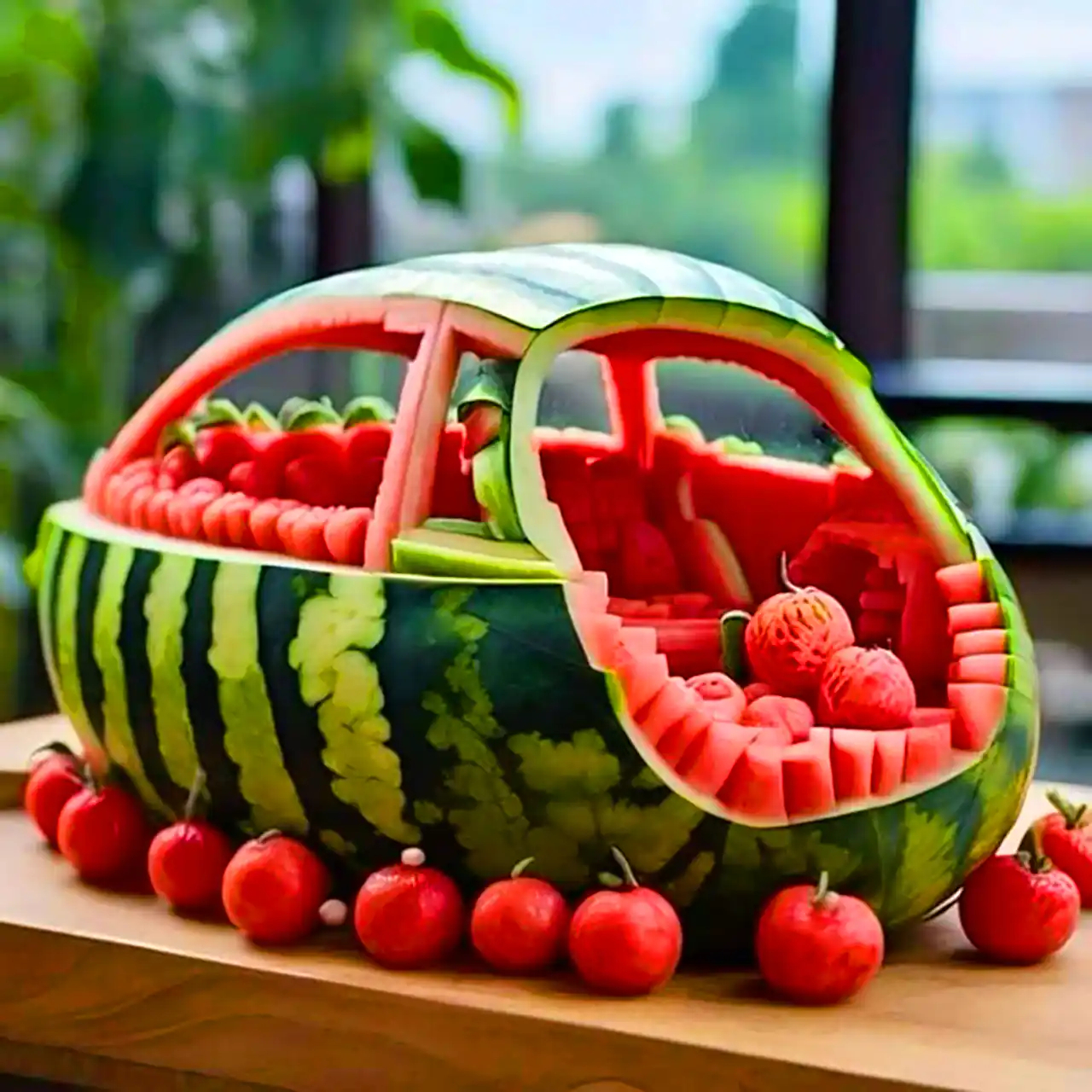 تزئین هندوانه شب چله 