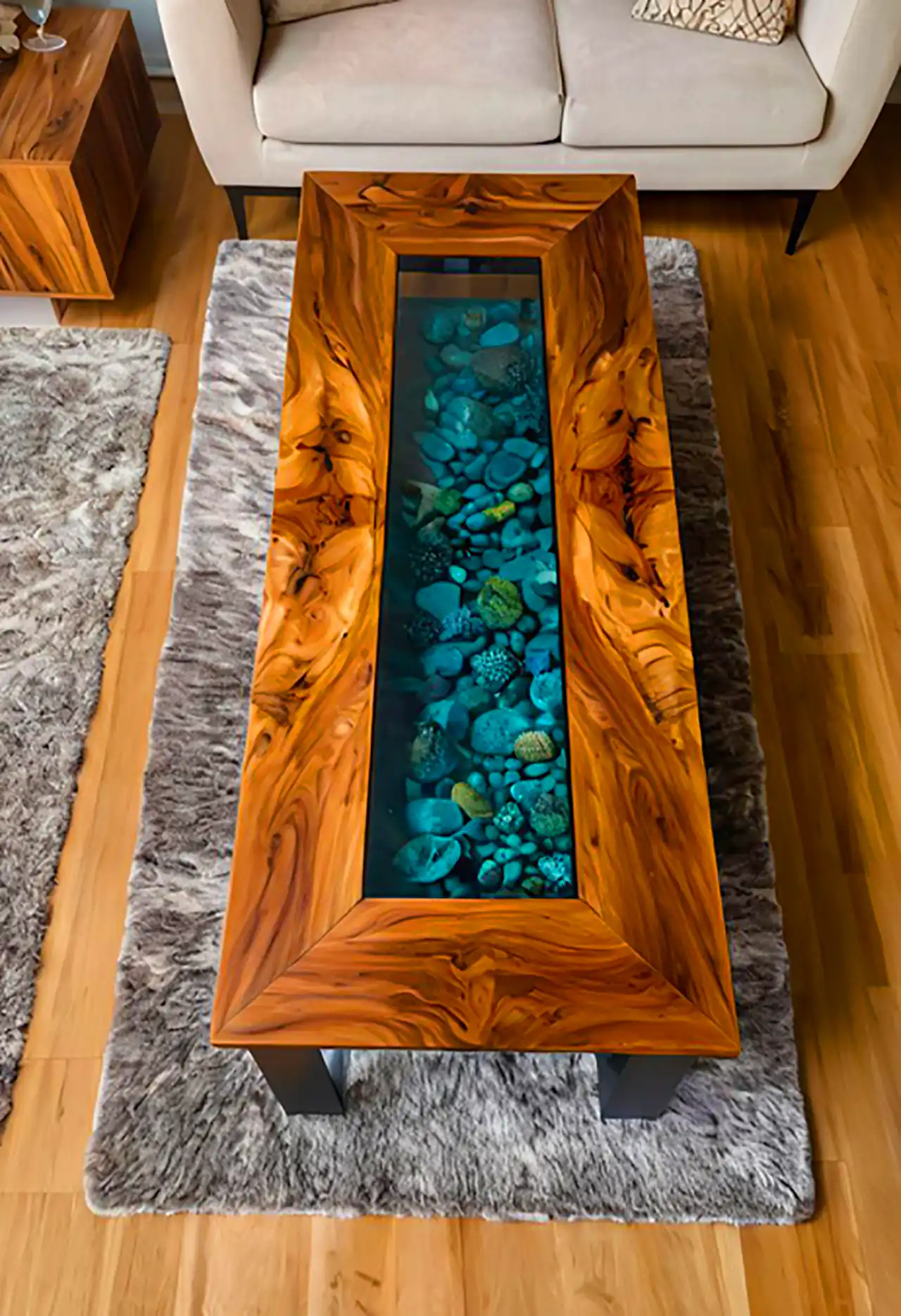 میز جلو مبلی رزینی 