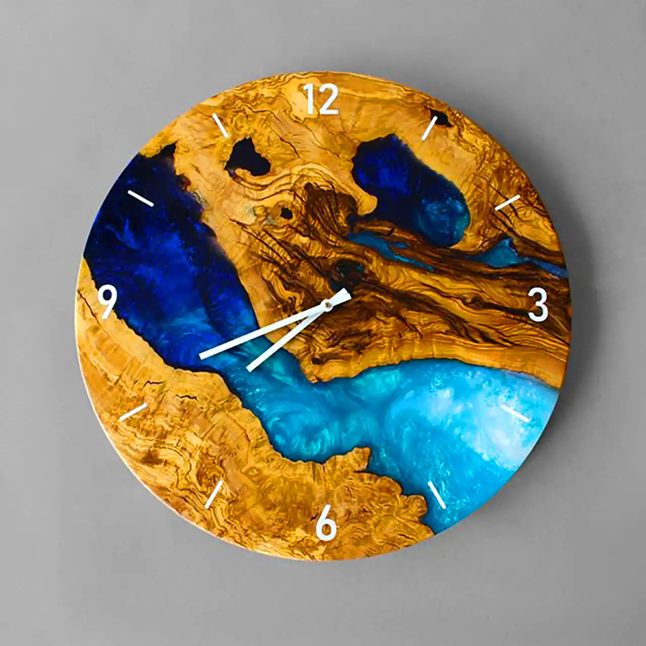 ساعت چوب و اپوکسی