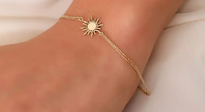 دستبند طلا طرح خورشید