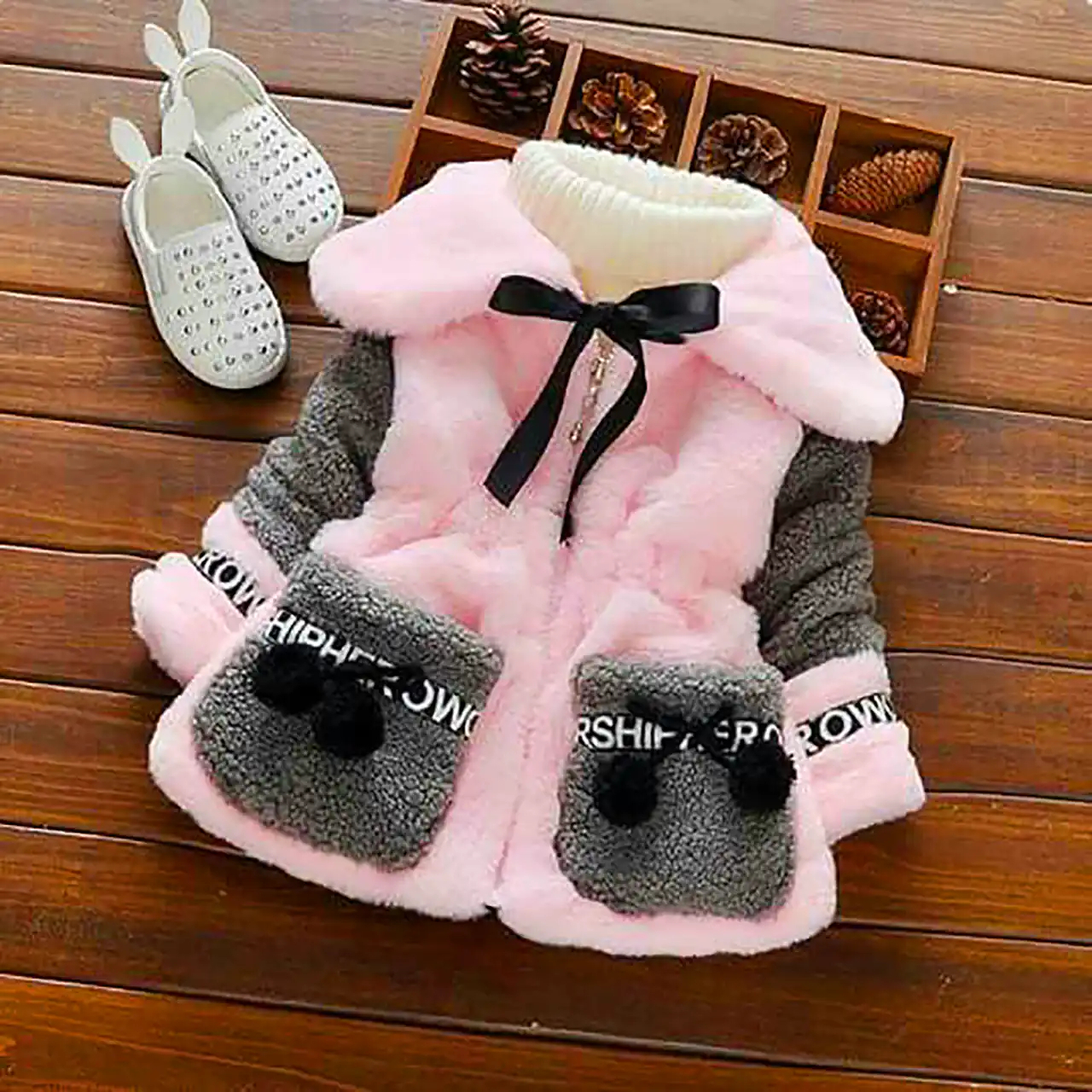 کاپشن تدی بچه گانه زیبا