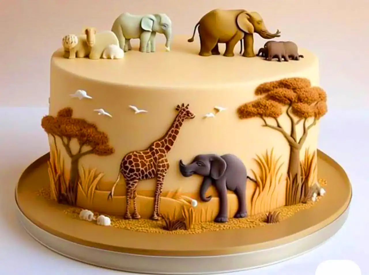 کیک تولد فانتزی حیوانات