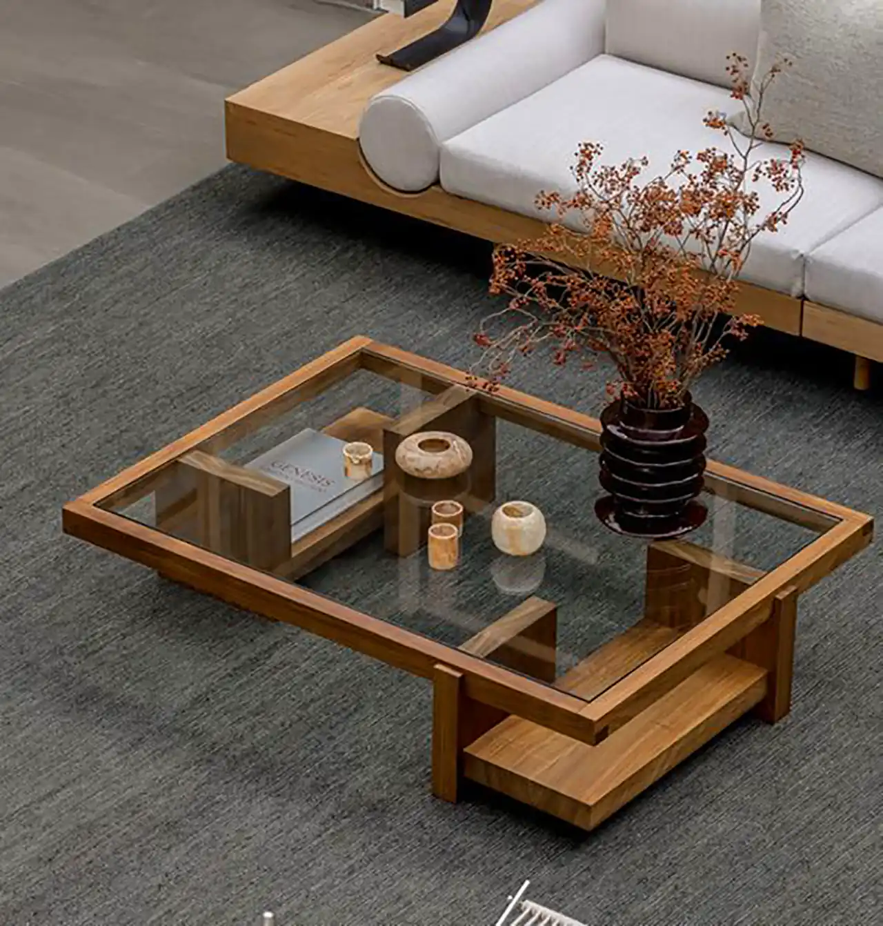میز چوبی برای دکور