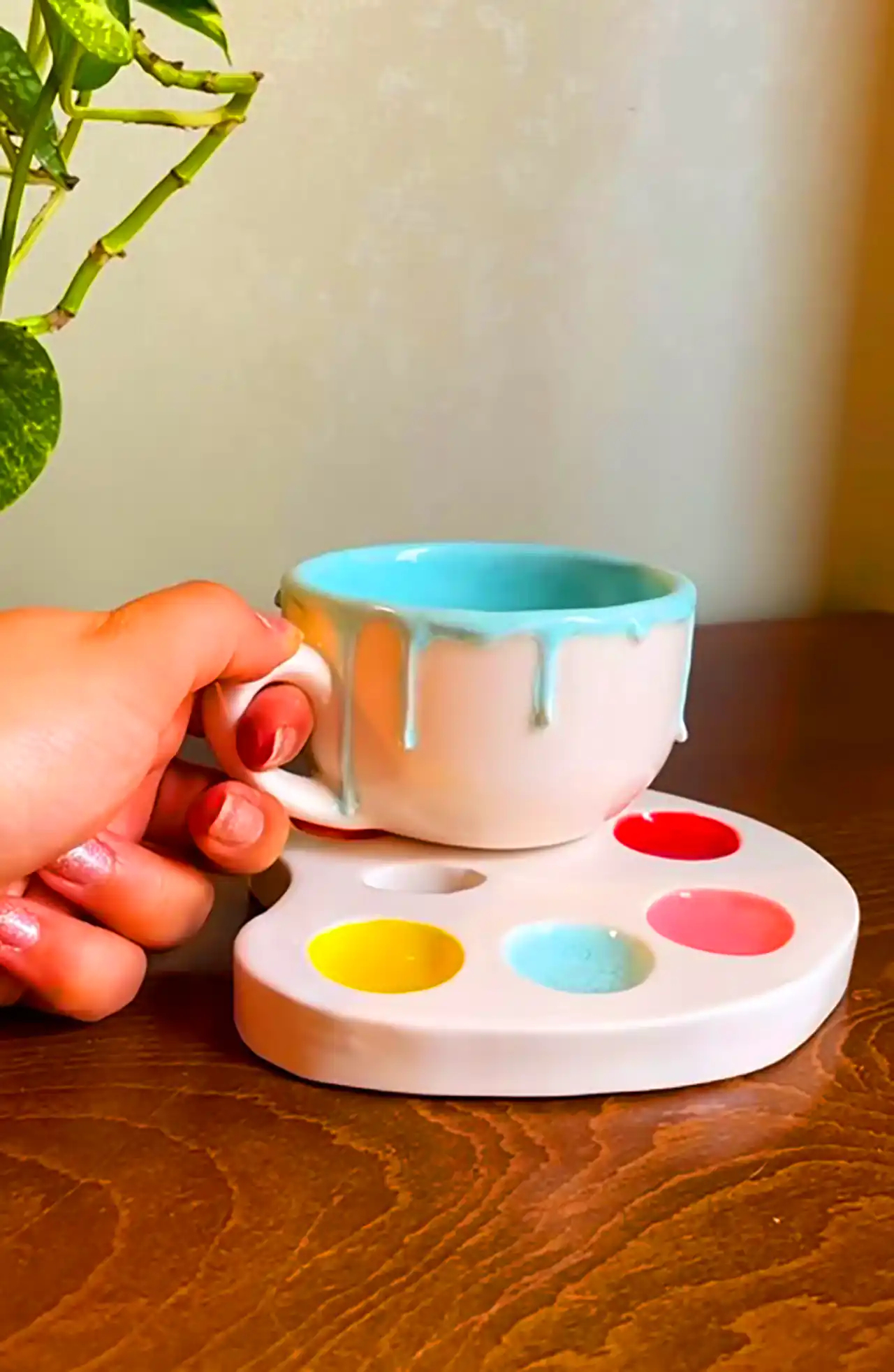 فنجون سفالی شیک 